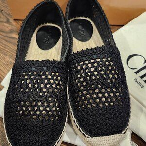 New Chloe Isla crocheted espadrilles